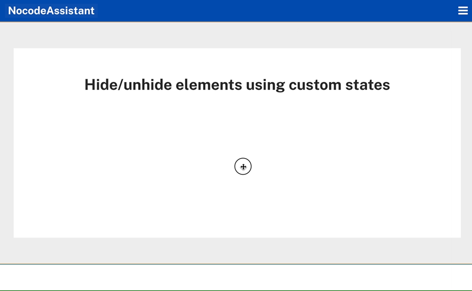 Creating custom state in Bubble.io NocodeAssistant Bubble tutorial